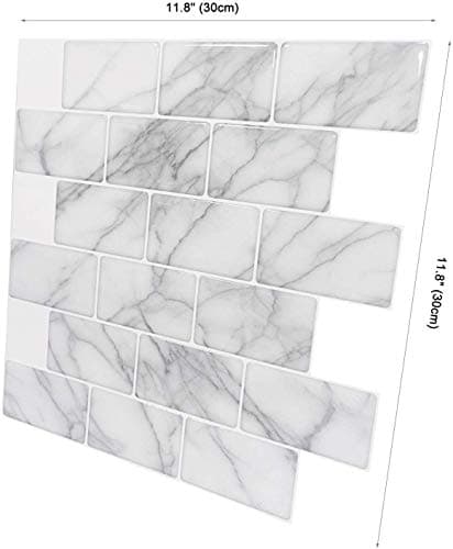 Art3d Lot de 10 feuilles de carrelage pour dosseret de cuisine gris marbre (A17053P10)

Art3d Lot de 10 feuilles de carr
