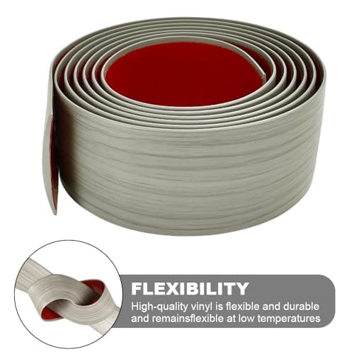 DIKEBAO Profilé de Transition Sol Grey 200×5cm Auto-Adhésif pour Carrelage et Décorationsfächer