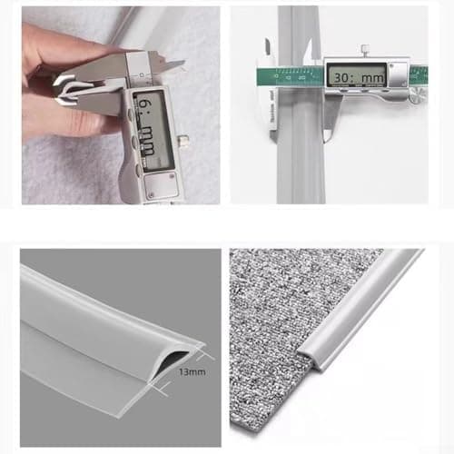 Bande de transition gris 1 m vinyle PVC