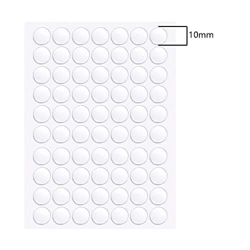 350 Pièces Ruban Double Face Transparent Rond Points Adhésifs pour Décorations de Fête et Bricolage - Idéal pour Maison
