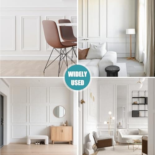 Moulures murales décoratives autocollantes flexibles en stuc Blanc 22 mm × 3 m pour décoration DIY et protection des mur