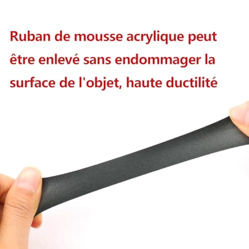 Ruban Adhésif Double Face Kinoco 3mx20mm Fort Imperméable pour Décoration DIY Auto Bande LED