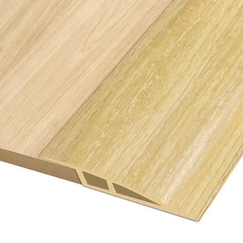 Barre de seuil adhésive 1M*7CM noir pour hauteur de seuil 10mm à 15mm — Grain de Bois Clair