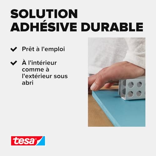 tesa Powerbond UltraStrong Ruban Adhésif Double Face - Adhésif Puissant pour une Fixation Sans Percer - 5 m x 19 mm  
te