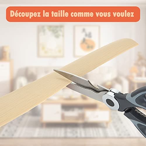 MIVIDE Seuil Adhésif 400cmx4cm Érable, Profil de Transition Vinyle Autoadhésif, Couverture d'Espace entre Sol Stratifié