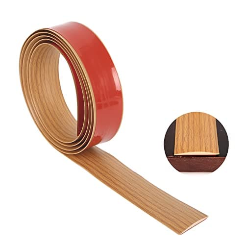 Btstil bande de transition autocollante en vinyle arbres gris, bois, sol stratifié et parquet, seuil de porte arbres gri — Chêne jaune