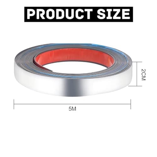 Murale Métal Autocollant Peler Coller Flexible Moulures Garnitures Murales 5m x 2cm