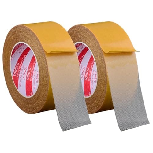 Plipdhy Ruban Adhésif Double Face Extra Fort 2cm x 10m – Tissu Transparent Haute Adhérence pour Maison, Bureau, Bricolag