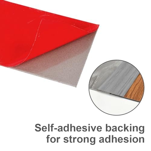 Barre de Seuil Autoadhésive 2mx5cm, Transitions de Moquette en PVC