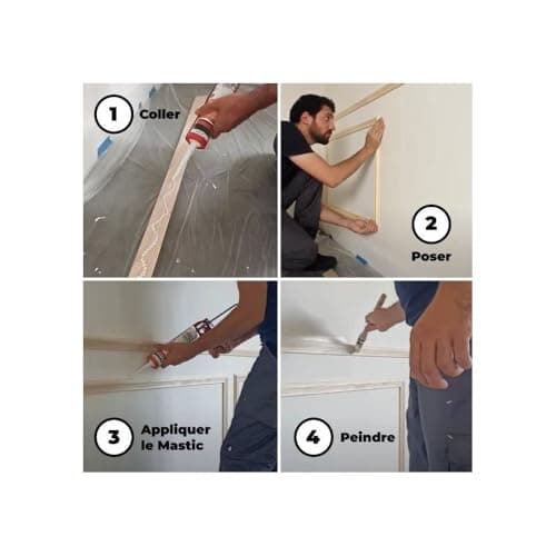 Nordlinger PRO Moulure de Soubassement Bois 4m pour Mur FSC Amoureux de la Décoration Intérieure