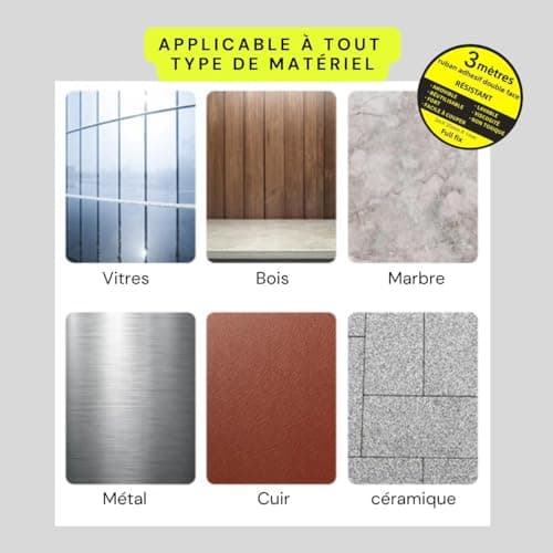 Ruban adhésif Nano Tape Double Face extra fort 3m x 20mm x 1mm – Adhésif PuissantRéutilisable