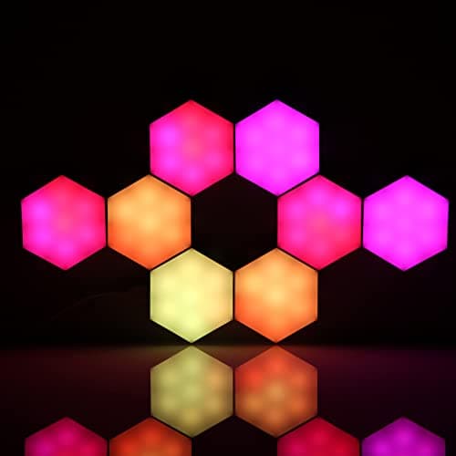 Neoglint Applique Murale Hexagonale LedRgb  Synchronisation Musique Salle De Jeu Decoration Intellectuelle Application C