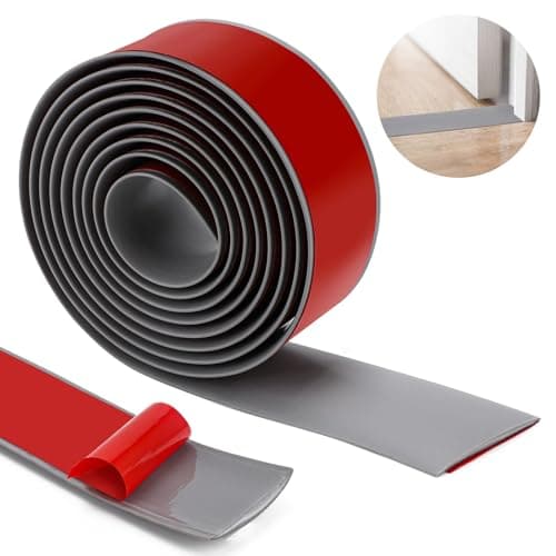 Barre de transition autocollante en vinyle étanche 2 m x 5 cm pour sols et seuil de transition plat