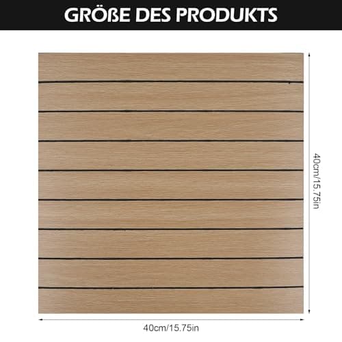 Panneaux muraux 3D bois autocollants imperméables 40x40cm cuisine plafond