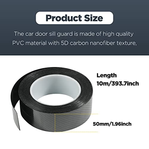 Flaconi - Protection Seuil de Porte Voiture 2x4", pour Voiture et Pare-Chocs Avant/Arrière, Protection Coffre, Autocolla