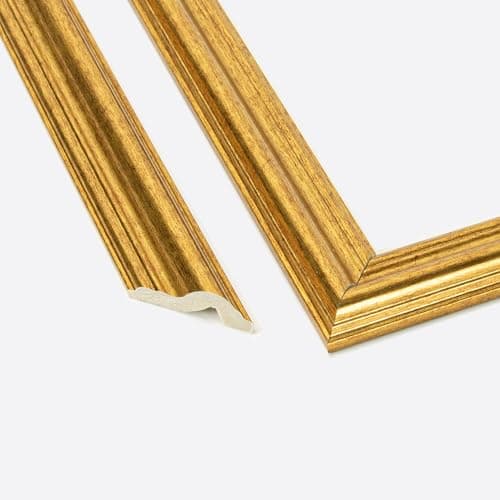 Art3d lot de 6 moulures murales prédécoupées - parfait pour la décoration murale intérieure - facile à installer avec de — Or Vintage-style 2