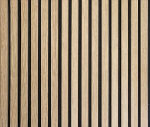 PROVISTON Panneaux muraux acoustiques 3D pour salle de conférence - Isolation sonore avancée - Idéaux pour bureaux ou sa — Chêne Naturel.