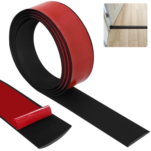 Bande de Seuil Noir 4cm x 2m | Solide & Élégant pour Couvrir les Espaces Entre les Étages | PVC_decorativeчинная