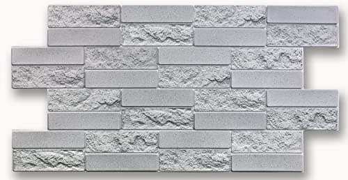 Grace Baltic Lot de 20 panneaux muraux 3D pour décoration murale intérieure, décoratifs et faciles à installer, idéaux p — Argent/Noir