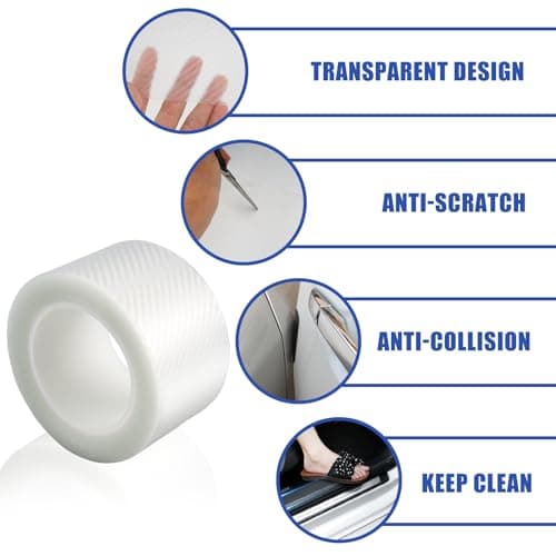Protection Seuil de Porte Autocollants pour Voiture + Sécurité + Conducteurs + Sortie de Garage + Haute Définition + 7cm