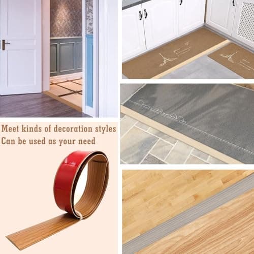 Barre de seuil Adhesive Blanc 5cm*1.0m Couvrir Les Carreaux et Les Espaces Entre Les Stratifiés Vincentine Adoptive