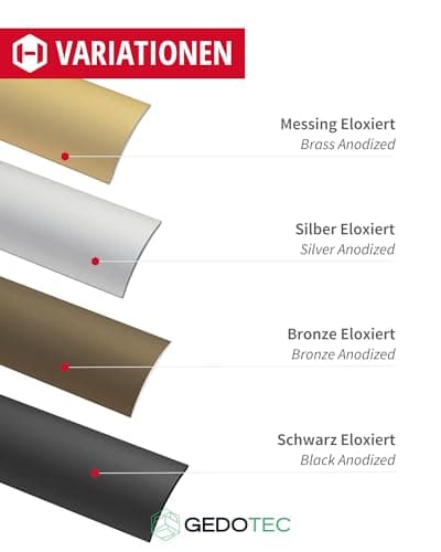 Seuil de porte barre stratifiée Vinyle Gedotec 40x900mm Alu anodisé
