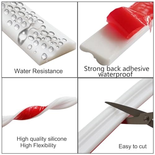 Moulure Murale Autocollante Blanc pour Carrelage, Miroir, Plafond, Sol, Panneau, Armoire (|7cm x 5)  
Moulure Adhesive G