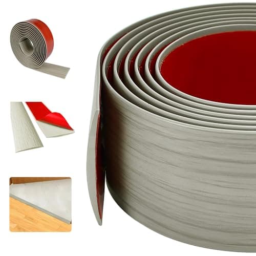 DIKEBAO Profilé de Transition Sol Grey 200×5cm Auto-Adhésif pour Carrelage et Décorationsfächer