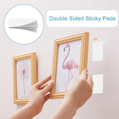 Gekamoyue Adhésif Double Face Extra Fort pour Sol, Portes, Plastiques et Verres - 30 Pièces Puissant Ruban Mousse 10 Car