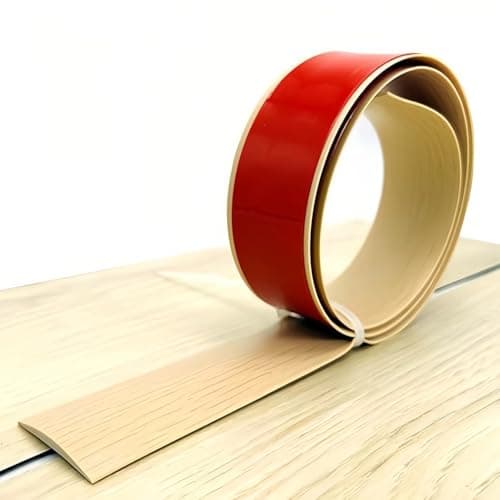 JXNVHJ Profilé De Transition Autocollante en Vinyle – Transition De Seuil Pour Moquette, Idéal Pour Maison et Bureaux (C — Maple