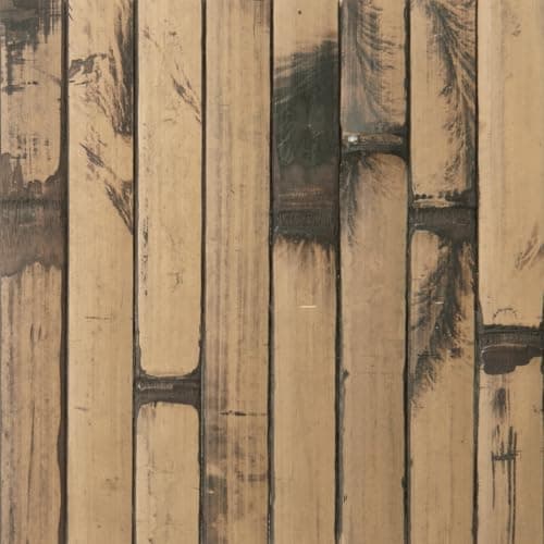 Art3d Panneau mural en bambou naturel pour décoration intérieure, flexible pour salon, chambre, bureau, îlot de cuisine, — Foncé Brûlé