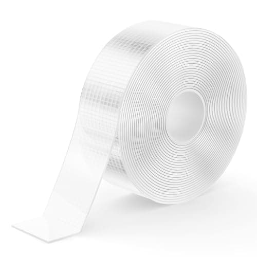 Kinkaivy Double Face Extra Fort Ruban Adhésif, Puissant Sans Traces pour Bureaux et Maison, DIY et Extérieur, 5 Mètres 2