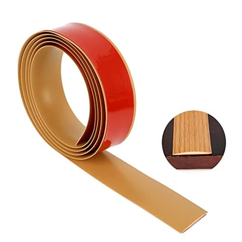 Btstil bande de transition autocollante en vinyle arbres gris, bois, sol stratifié et parquet, seuil de porte arbres gri — Marron