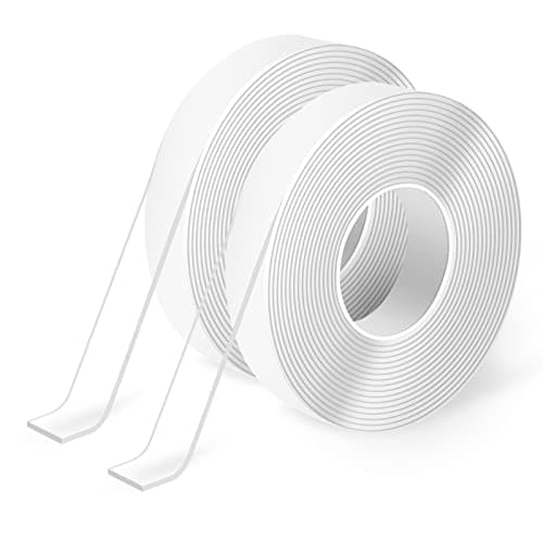 Art3d Nano Ruban adhésif double face pour moquettes et bricolages, ruban adhésif polyvalent en mousse transparente facil