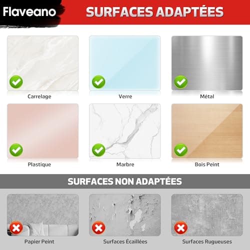 Flaveano Double Face Extra Fort Adhésif Puissant pour Cuisine et Atelier, Robuste et Réutilisable, 3,0 m x 2 cm