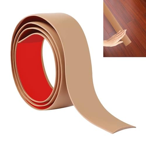 Bande de transition de seuil JUNART 400cm × 5cm gris pour sol stratifié et vinyle — Marron