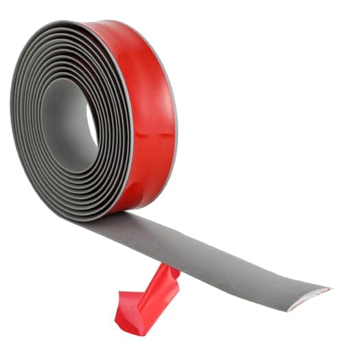 Strehknewen Profil de Transition Gris – Barre de Seuil Sans Perçage pour Stratifié, Vinyle & Moquette – Flexibles et Rob