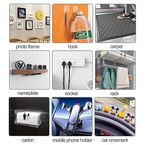 FENGYING Adhésif Dace Puissant Double Face Extra Fort pour Autocollant Face et Décoration Mural (30 Pièces)
