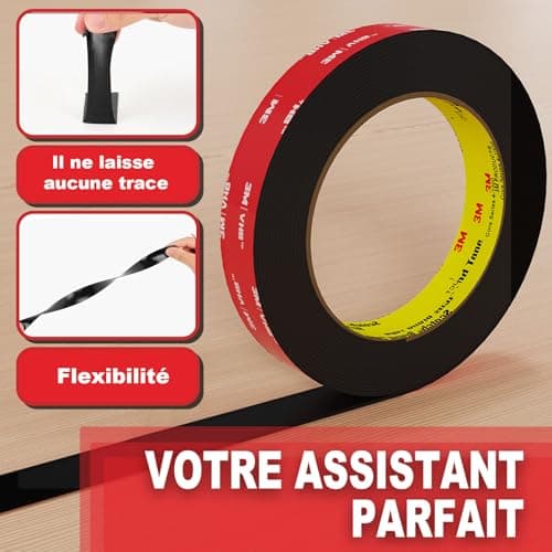 Rubleц extra fort InTrans pour voitures et décoration - Ruban adhésif double face - Convient pour voitures, bandes LED,