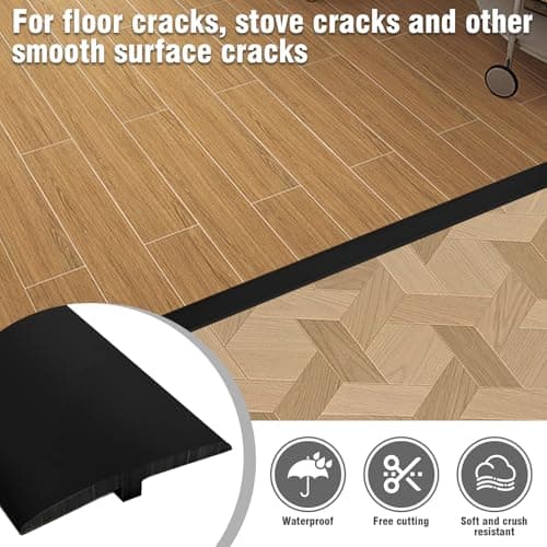 Barre de Seuil Adhésif PVC, Large 5cm x 3m, Pour Sol Stratifié, Idéal pour Espaces Entre Dalles, Facilement Flexible et