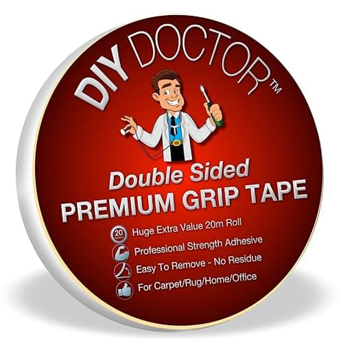 Diy Doctor - Ruban adhésif double face fixation extra forte - Ultime force d'adhérence - Relie presque tout sans trace -