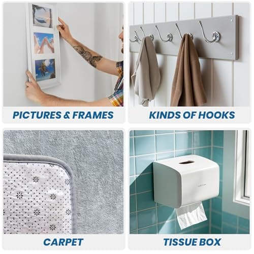 TAPEBEAR Ruban adhésif nano double face Fort, Réutilisable et Sans Trace 30mm x 5m pour Photos et Posters