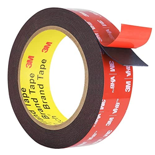 BLeezm 3M Ruban Adhésif Double Face Extra Forte (2cm x 3m) Ultime Résistance à la Chaleur & Étanche - Fixation Extérieur