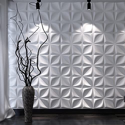 Art3d - Panneaux muraux décoratifs 3D - Blanc - Intérieur - Décoration murale - 3 m²