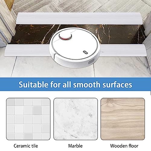 Bandes de transition jackfru 100 cm Largeur 6 cm Hauteur 2 cm - Pour bordure de tapis blanc - Améliore l'accessibilité a