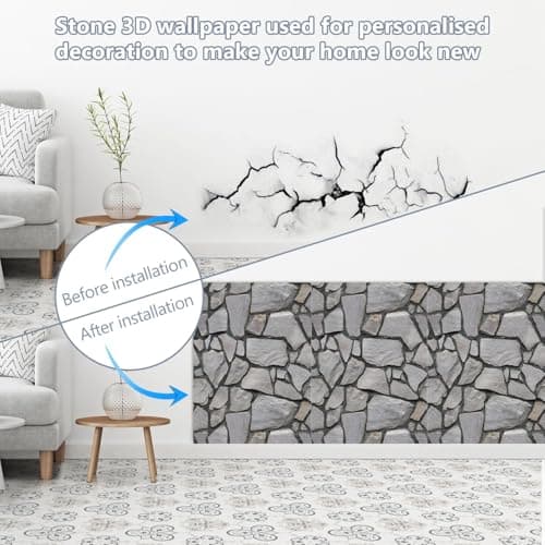 Lot de 20 Papier Peint 3D Brique Adhésif Murale Populaires aux États-Unis, Dalle PVC Adhesive Murale pour Décoration Int