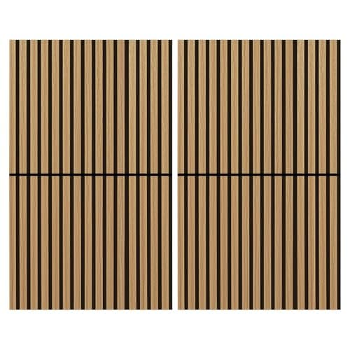 Art3d - Panneaux acoustiques pliables 3D - Maison - Office - Réduction du bruit - 120 x 60 cm - Feutre acoustique - Chên — Buis