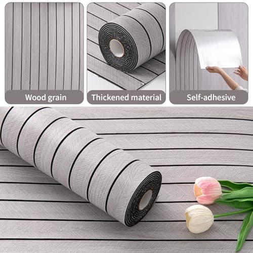 Panneaux muraux 3D autocollants pour décoration intérieure - Gris clair - 40 cm x 300 cm - Acoustiques - Imperméables -