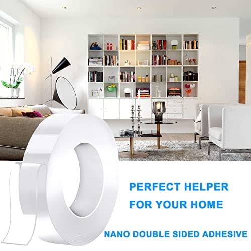 KEYRI Double Face Ruban Adhésif Extra Fort pour Cuisine et Déco (12m)