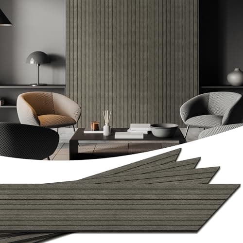 Panneaux Muraux PVC WADILE Imitation Bois 3D Auto-adhésifs – Isolation Phonique Salon Cuisine – Couverture env. 1,04 m² — Poisson
